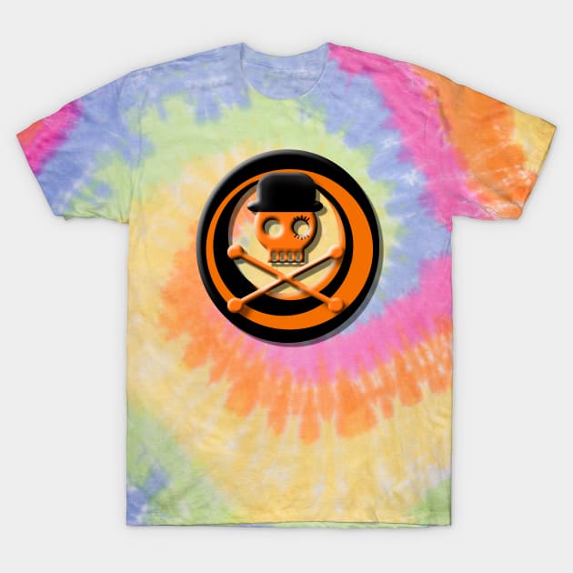 Orange Skull Clockwork T-Shirt by PrivateVices